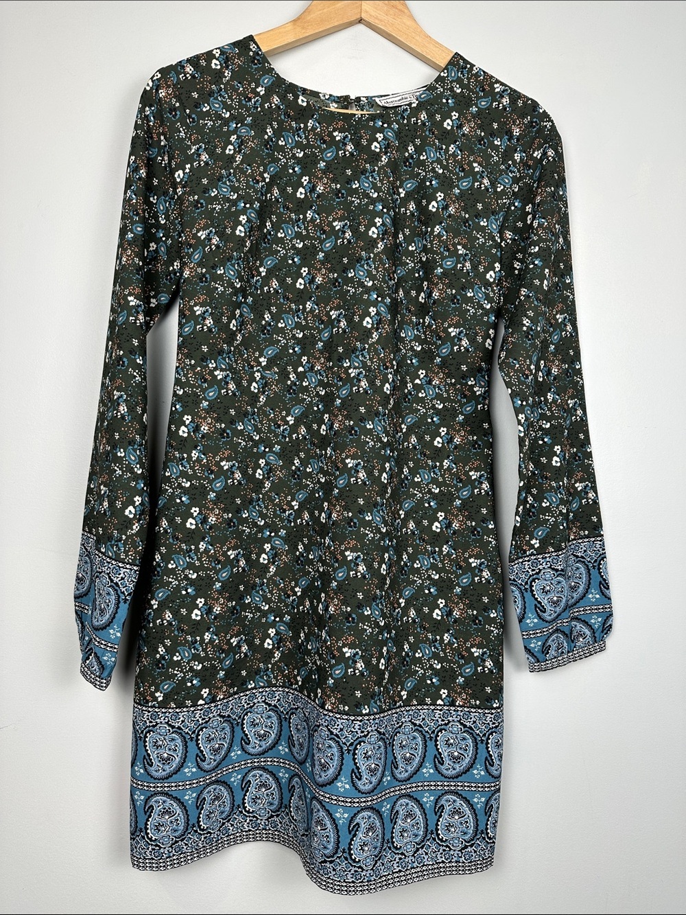 Abercrombie and Fitch Paisley floral long sleeve dress.